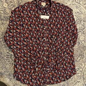 J. Crew men’s floral print button down shirt